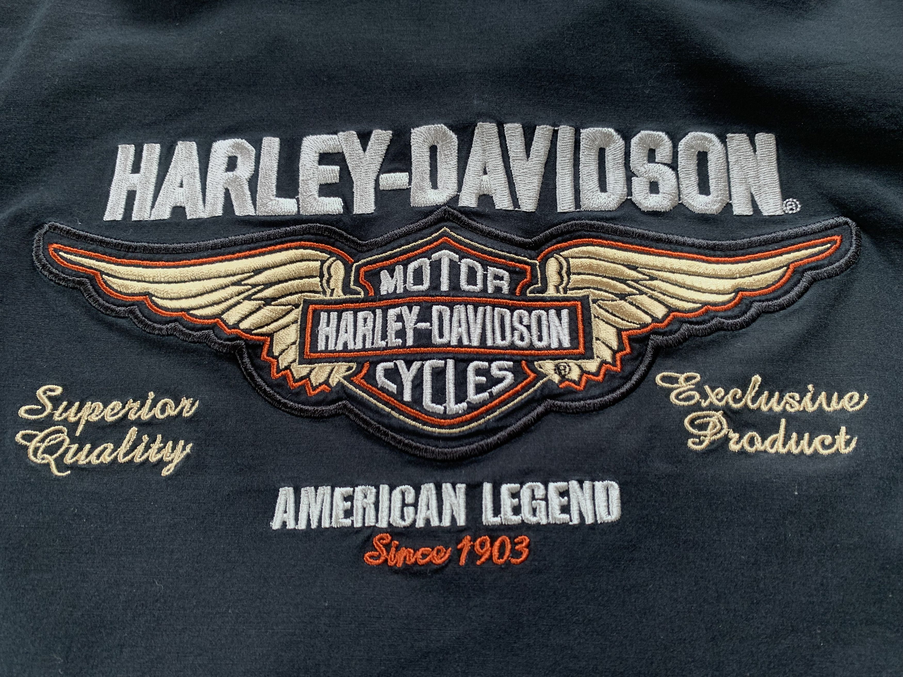 Harley Davidson Harley Davidson Womens Black Cotton Button Up Shirt Size M / US 6-8 / IT 42-44 - 6 Thumbnail