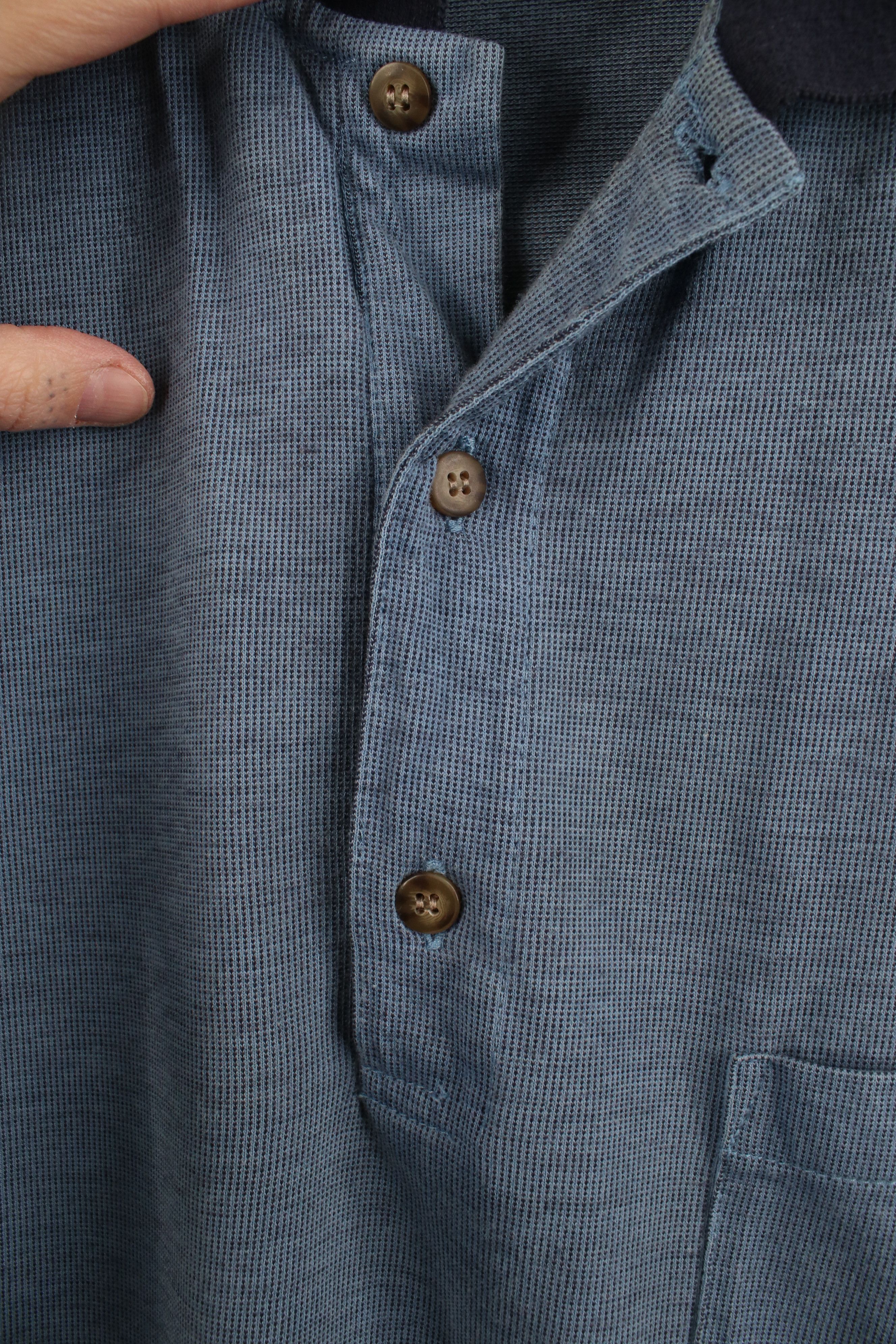 Vintage Vintage 90s Streetwear Knit Collared Golf Polo Shirt Blue Size US XL / EU 56 / 4 - 4 Thumbnail