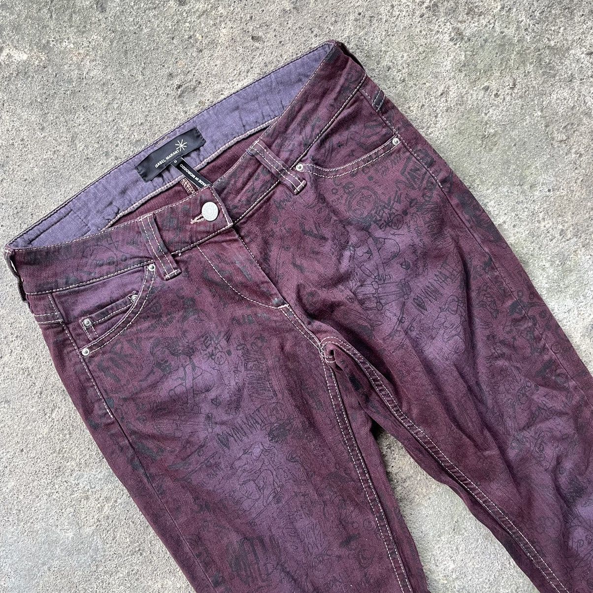 Designer × Isabel Marant × Vintage Isabel Marant Full Print Pants Size 29" - 2 Thumbnail