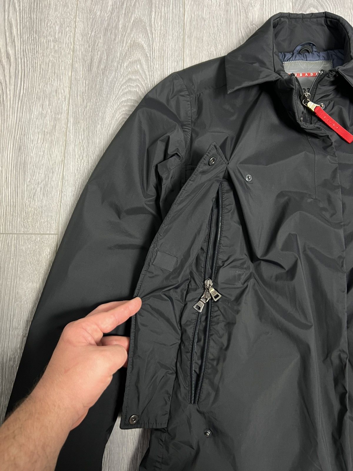 Prada Prada Linea Rossa Black Insulated Nylon Jumpsuit Ski Overall Size US 32 / EU 48 - 8 Thumbnail