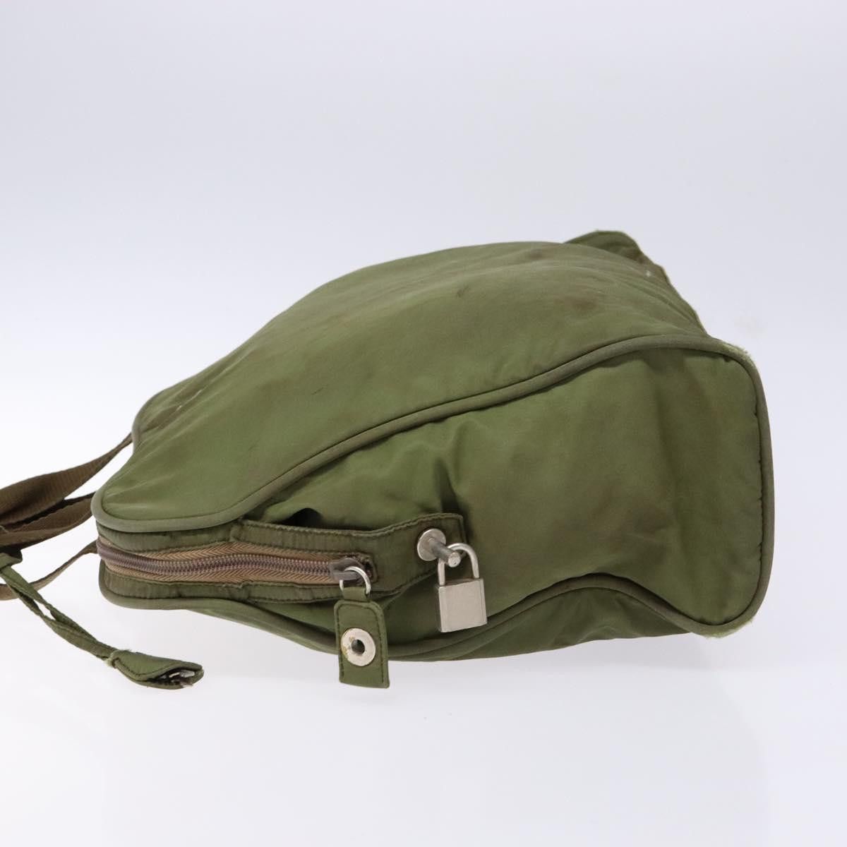 Prada PRADA Hand Bag Nylon Green Silver Size ONE SIZE - 5 Thumbnail