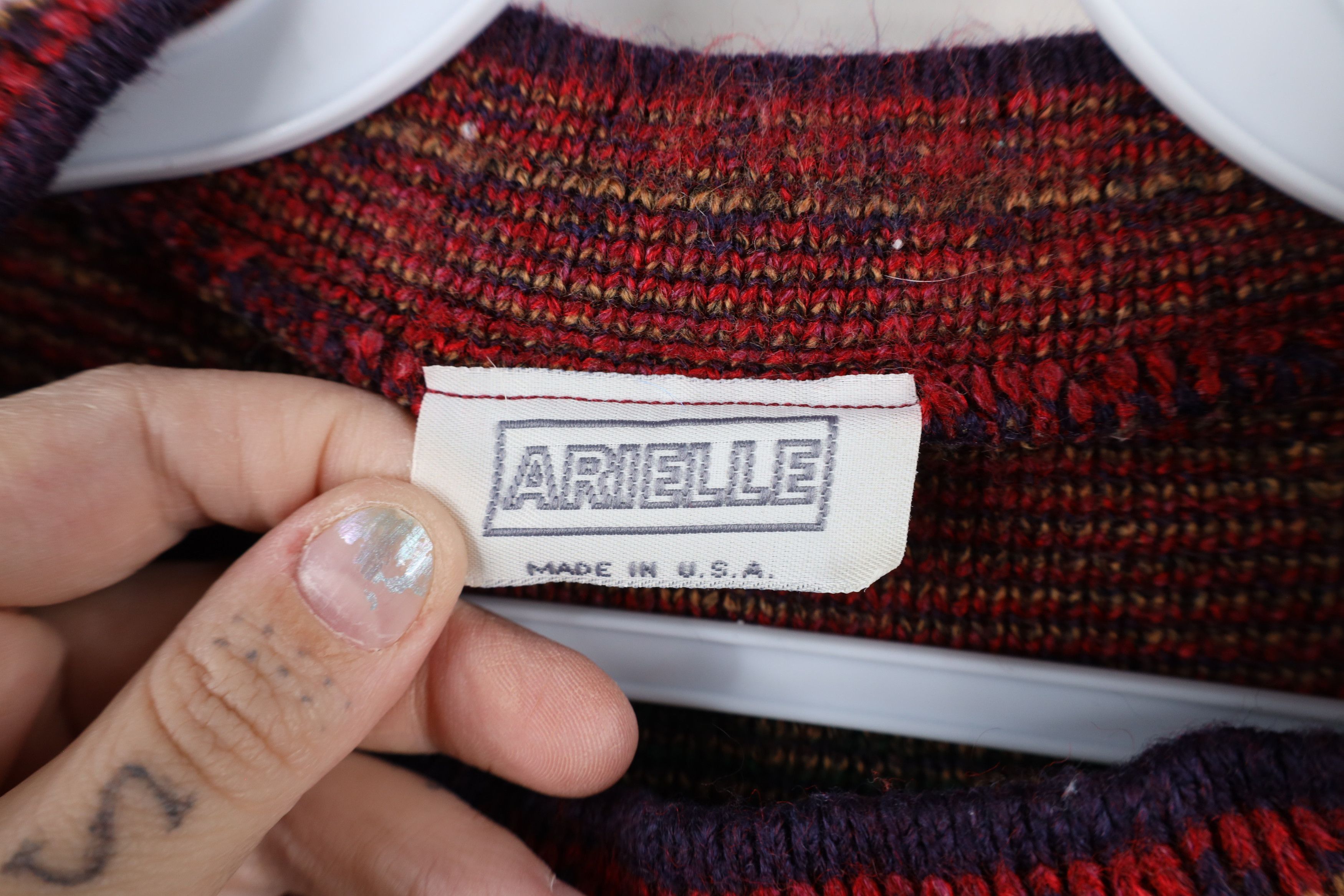 Vintage Vintage 90s Streetwear Paisley Fair Isle Knit Sweater USA Size XL / US 12-14 / IT 48-50 - 8 Thumbnail
