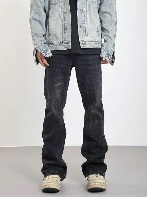 VIBE distressed flared fade jeans Size US 30 / EU 46 - 7 Thumbnail