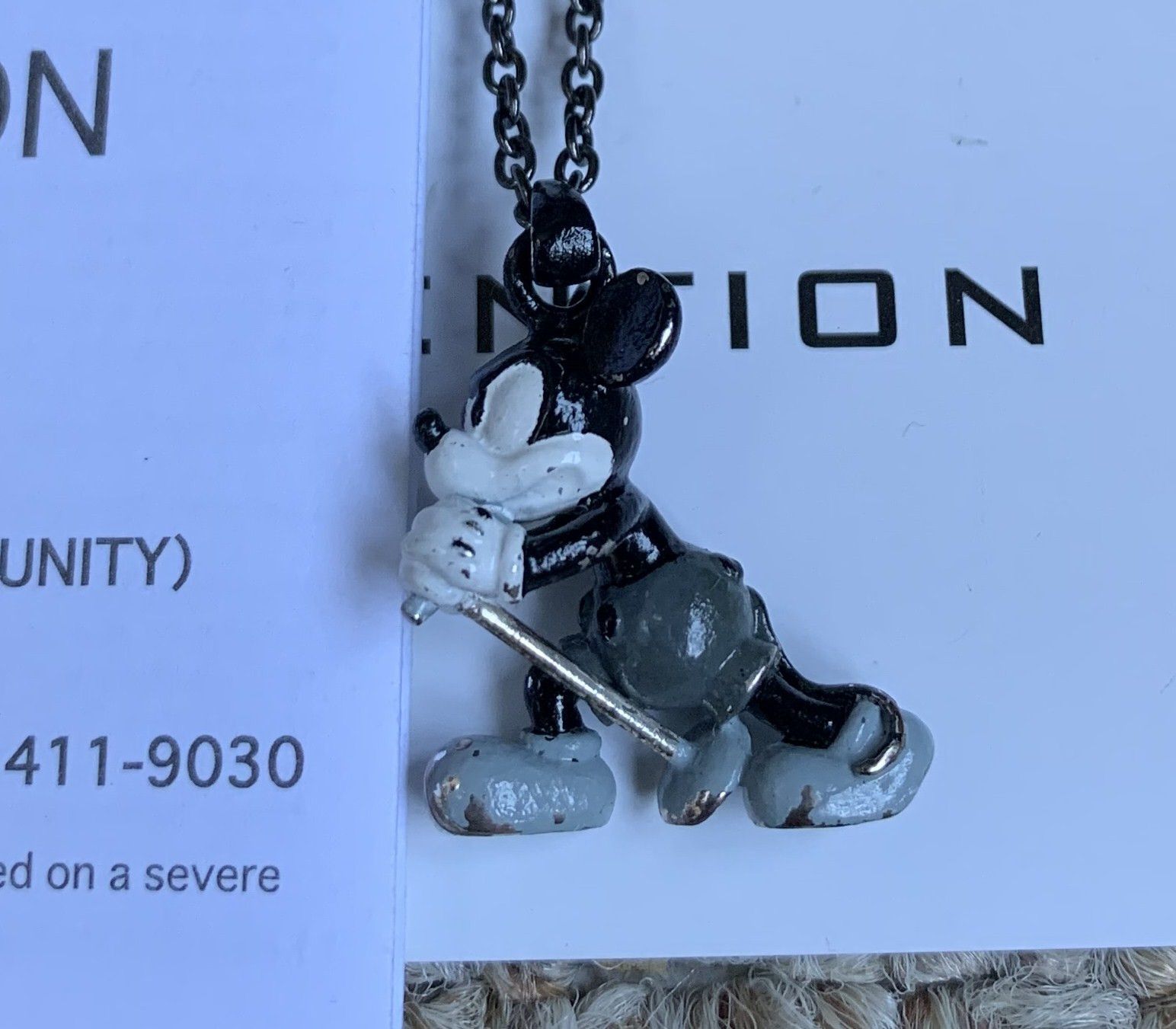 アクセサリー NUMBER (N)INE 00s EXTRA HEAVY NECKLACE Disney × Number (N)ine 2000 Number (N)ine x Jam Homemade x Mickey