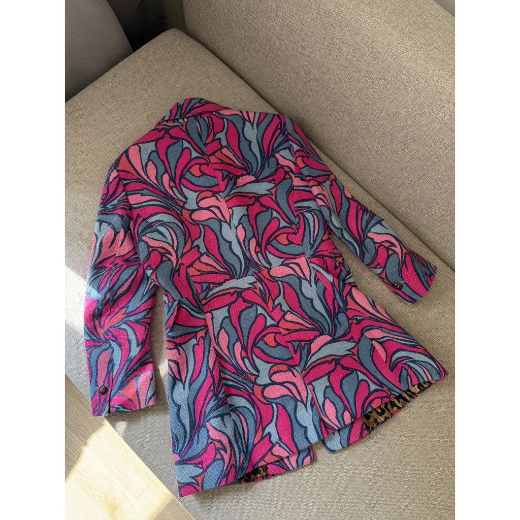 Dolce & Gabbana Dolce & Gabbana Floral Print Pink Blazer leopard Print IT42 Size M / US 6-8 / IT 42-44 - 8 Thumbnail