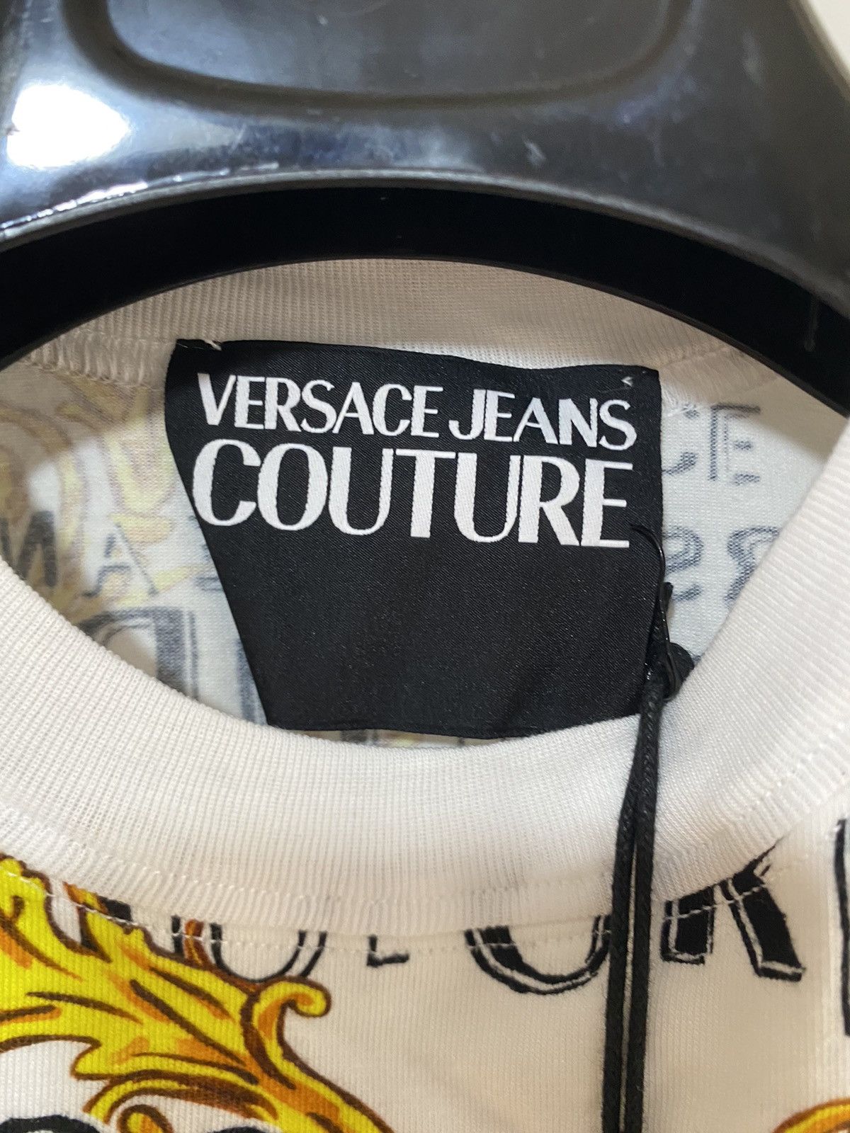 Versace Jeans Couture Versace Jeans Culture Logo Print Jersey T-Shirt, XS,, new. Size XS / US 0-2 / IT 36-38 - 5 Thumbnail