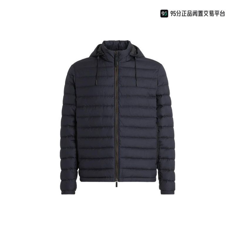 Ermenegildo Zegna Zegna FW22 Navy Quilted Hooded Down Jacket. Size US L / EU 52-54 / 3 - 1 Thumbnail