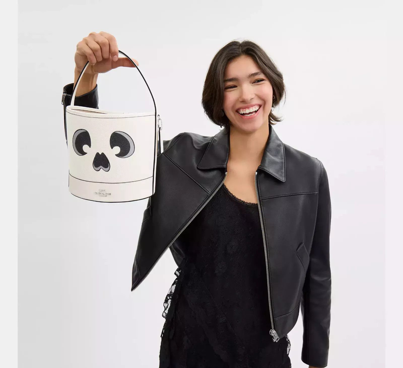 Coach Trick Or Treat Bucket With Halloween Ghost CW535 Size ONE SIZE - 2 Thumbnail