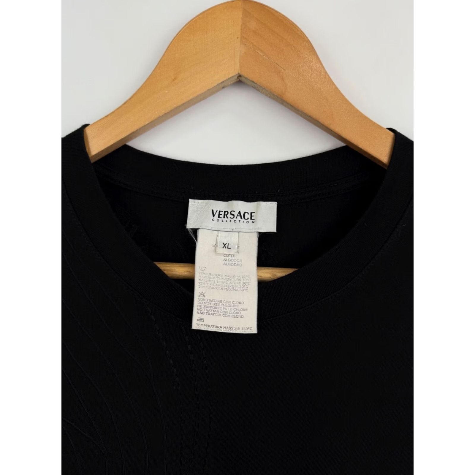 Versace VINTAGE Versace T-Shirt 90s Collection XL Black Mens Short Sleeve Y2K Rare Size XL Size US XL / EU 56 / 4 - 5 Thumbnail