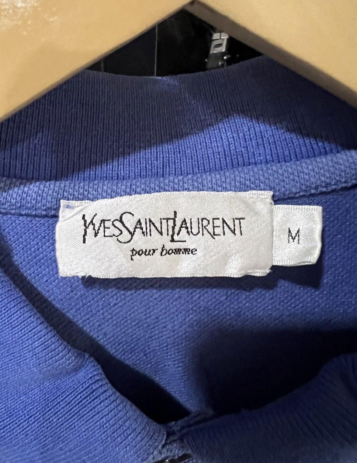 Yves Saint Laurent 🔥Vintage Yves Saint Laurent Pour Homme Polo Size US M / EU 48-50 / 2 - 13 Thumbnail