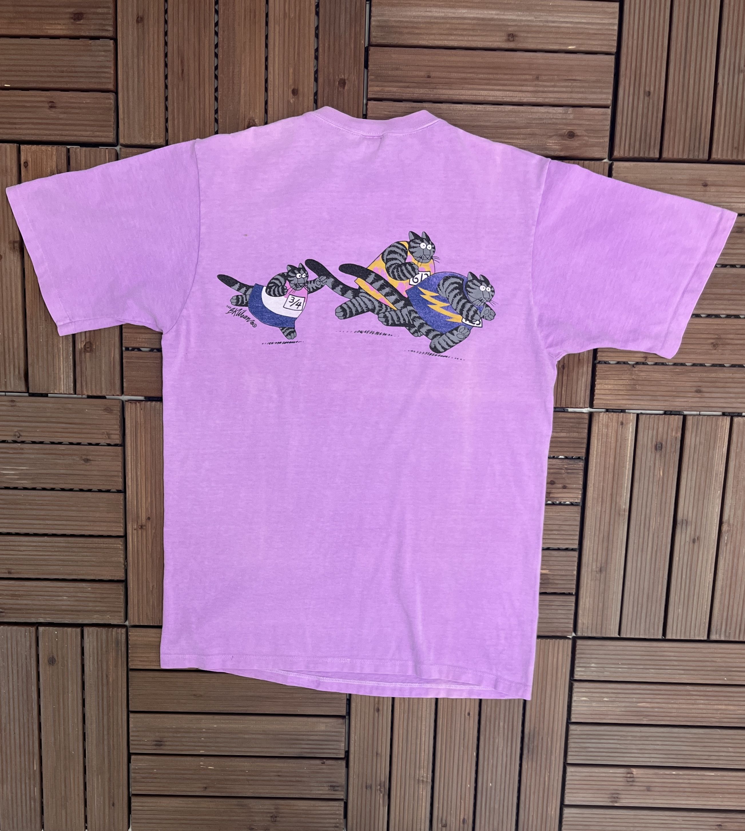 Vintage Hawaii Cat Race Vintage Purple T-Shirt Tee Size US L / EU 52-54 / 3 - 4 Thumbnail