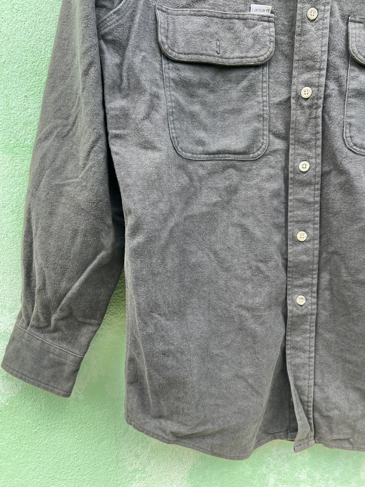Carhartt Vintage Carhartt SunFaded Heavyweight Chamois Shirt Boxy Fit Size US L / EU 52-54 / 3 - 6 Thumbnail