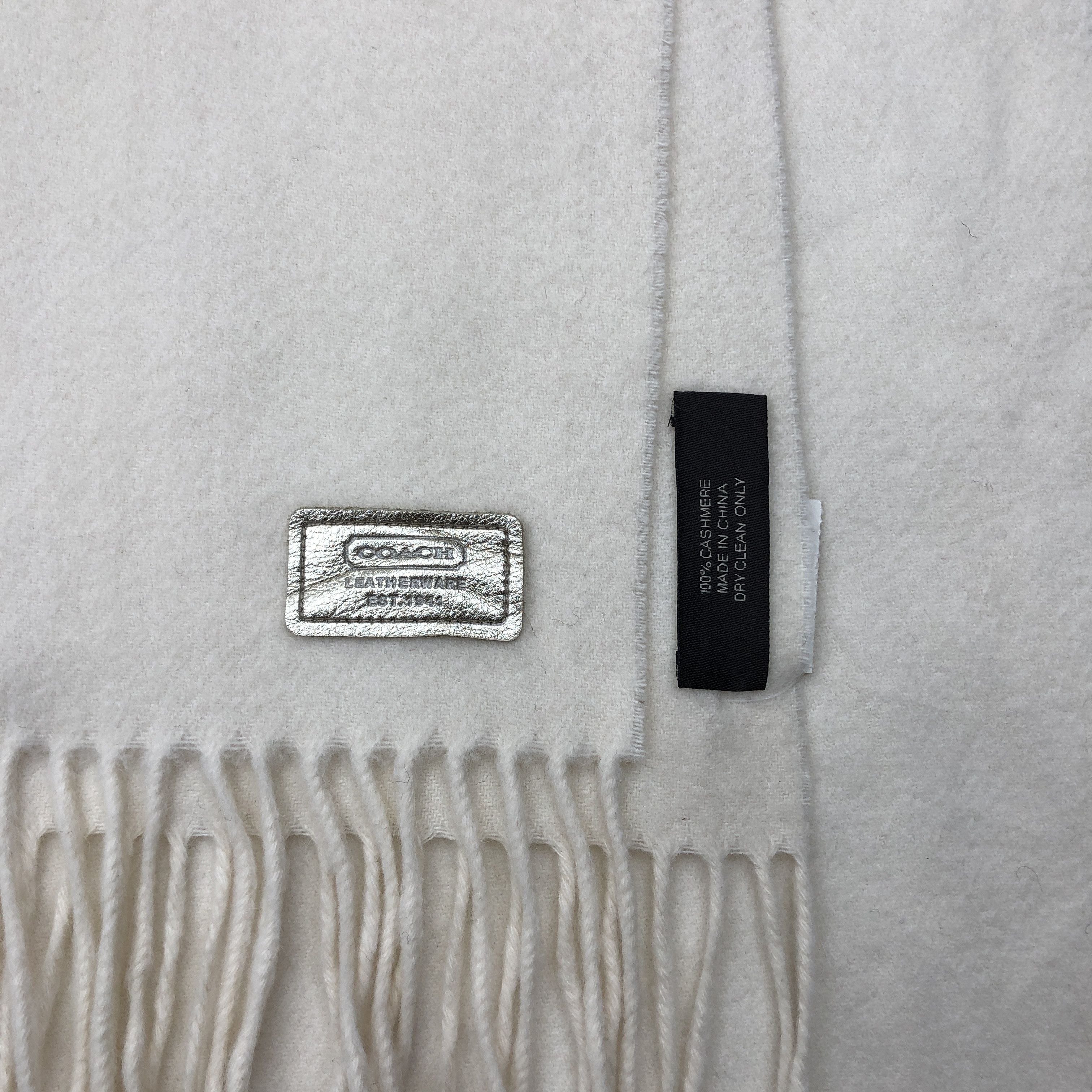 Coach × Vintage Vintage Coach Scarf Muffler Wool Cashmere Scarves Size ONE SIZE - 4 Thumbnail