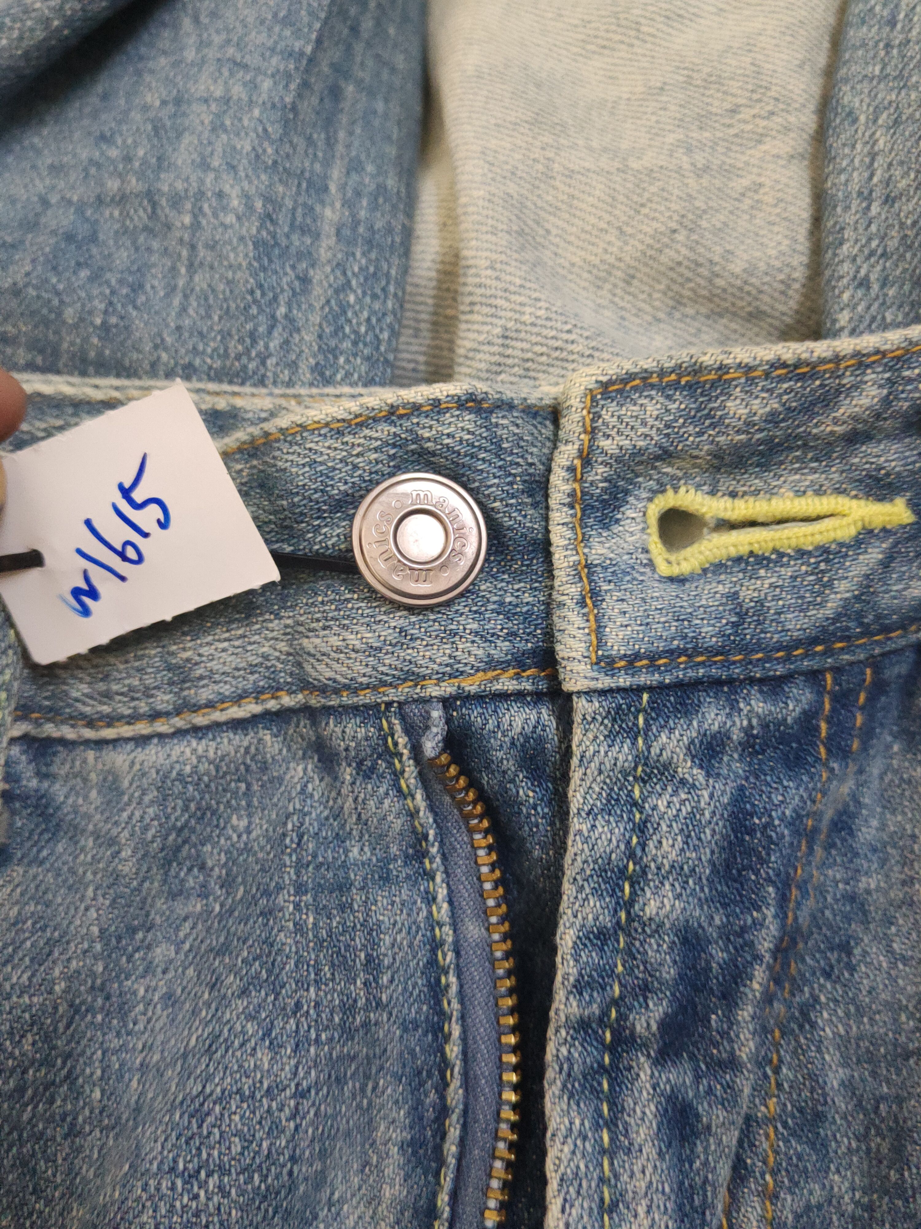 Japanese Brand D Manics made in japan Blue Distressed Ripped Jeans#W1615 Size US 27 - 17 Thumbnail