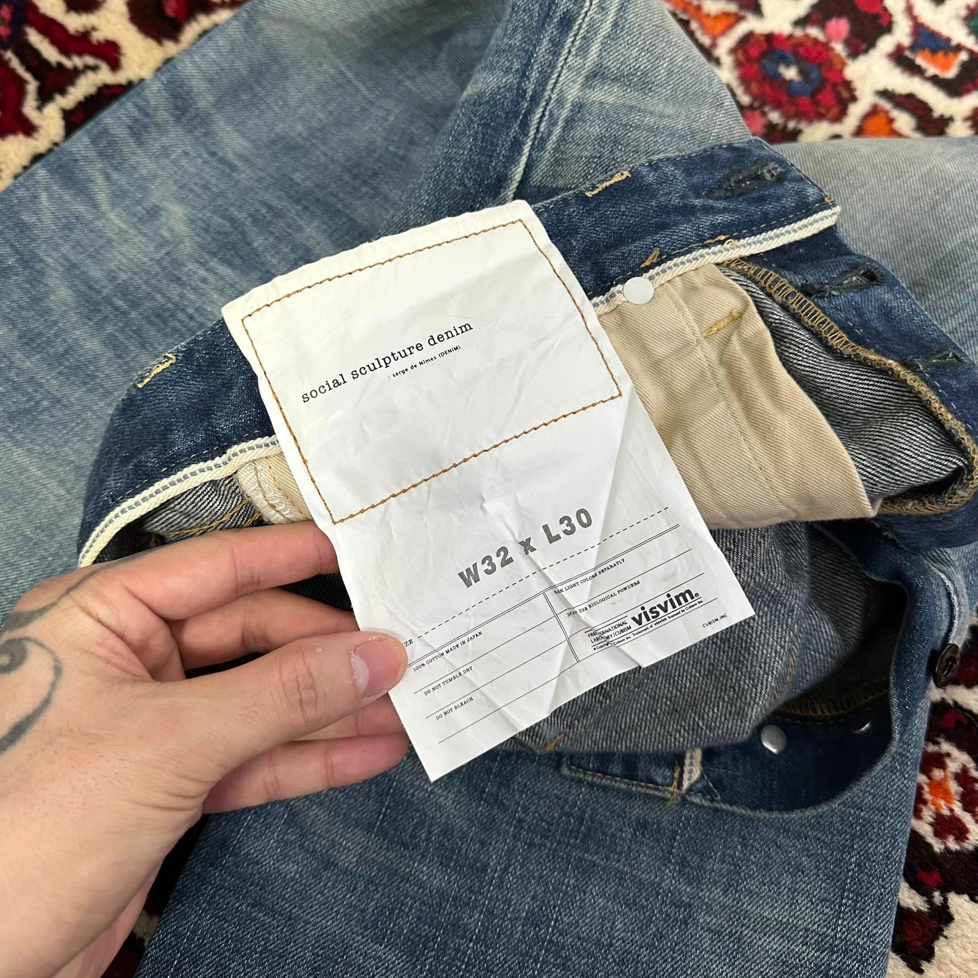 Visvim visvim 13ss 01d10 01 jeans W34L30 9.8 new Size US 34 / EU 50 - 8 Thumbnail