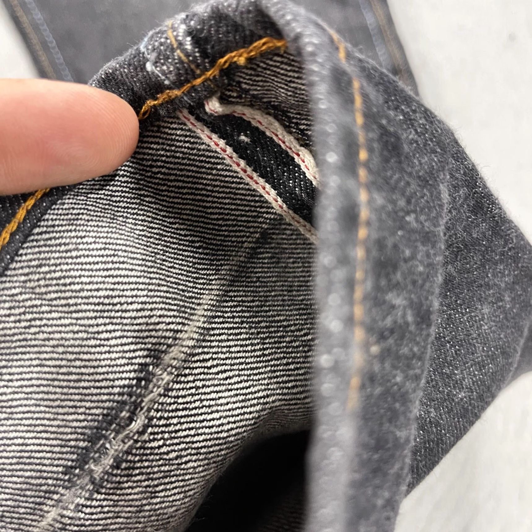 Freenote Cloth Freenote Cloth Jeans Mens 30x30 Black 02 Slim Straight Red Selvedge Japanese USA Shirt Pants Regular Slim Jeans Men Black 30 in Inseam 30 Vintage No Size US 30 / EU 46 - 5 Thumbnail
