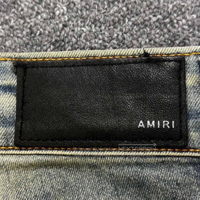 Amiri Amiri Distressed Destroyed Knife Cut Slim Fit Denim Jeans Size US 34 / EU 50 - 5 Thumbnail