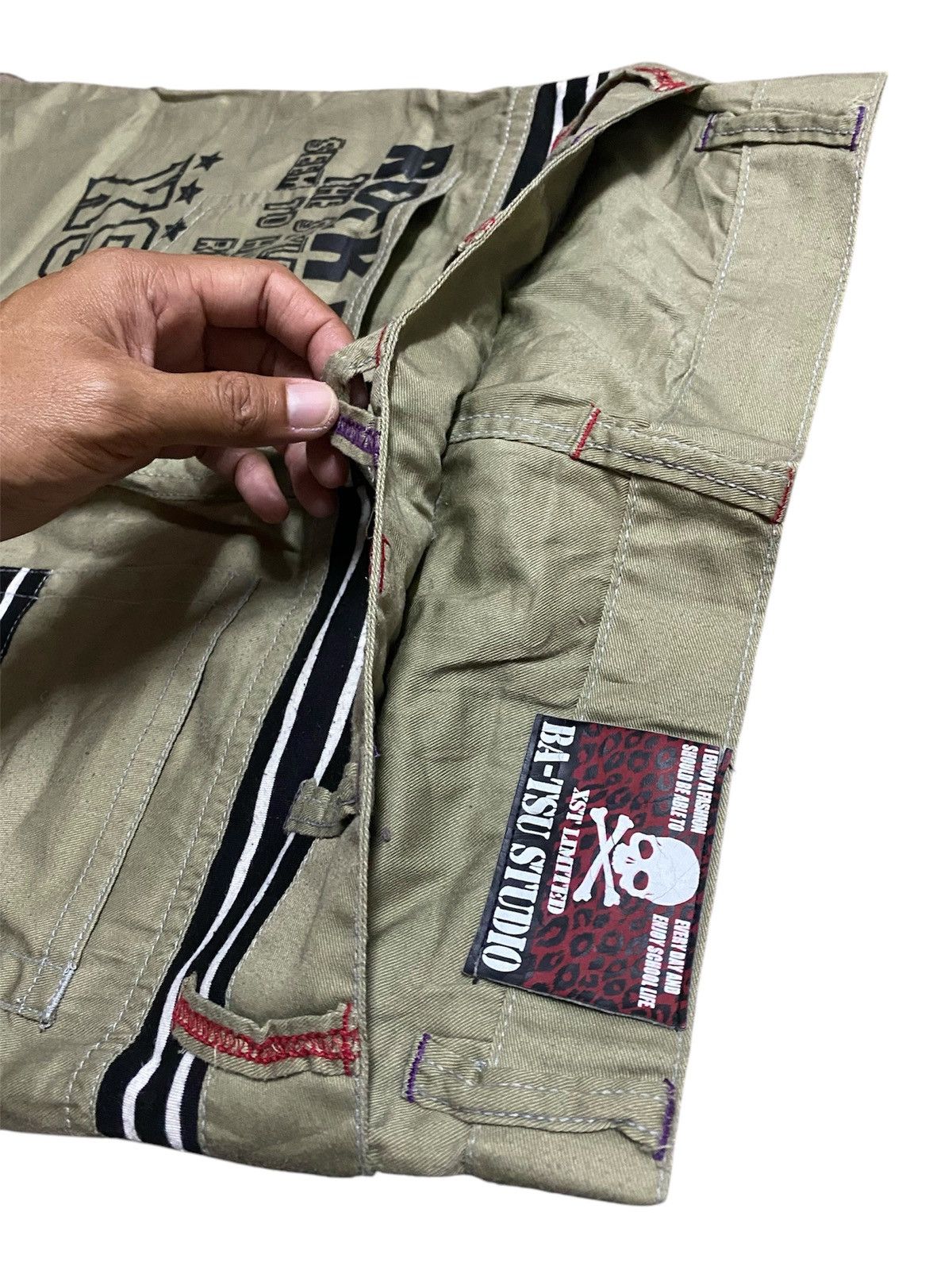 Japanese Brand Bat-su Studio Cropped Pants Streetwear Fashion Size US 30 / EU 46 - 14 Thumbnail
