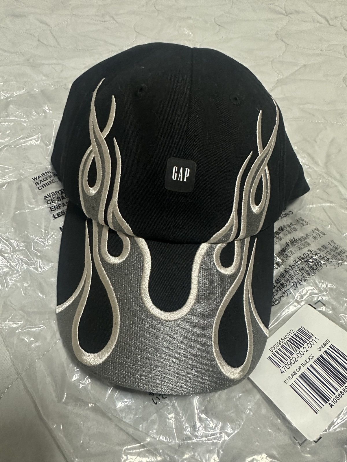 Balenciaga × Gap × Yeezy Yeezy Gap Flame Cap Black | Grailed