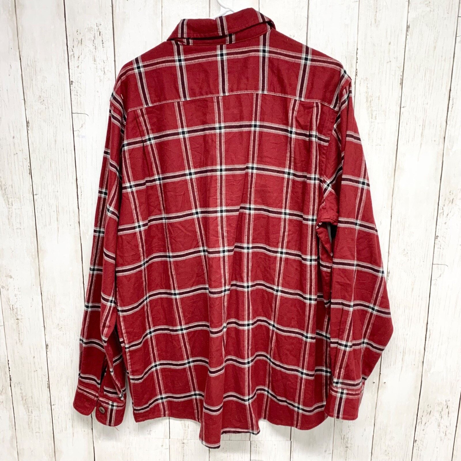 Wrangler Wrangler Shirt Sz Large Button Down Front Pockets Plaid Red Size US L / EU 52-54 / 3 - 8 Thumbnail