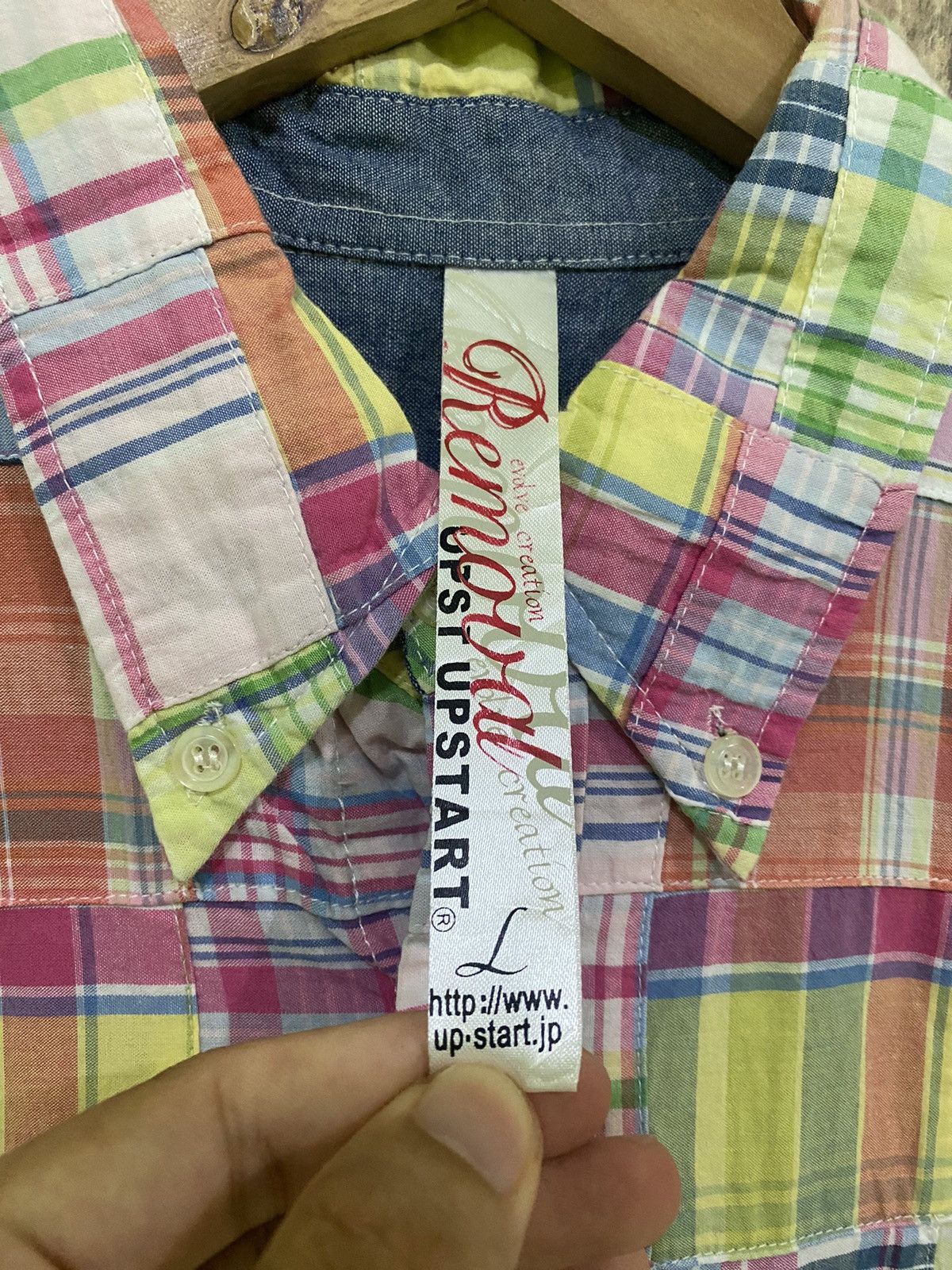 Japanese Brand Brth Breath Multicoloured Patch Work Shirt Size US M / EU 48-50 / 2 - 4 Thumbnail