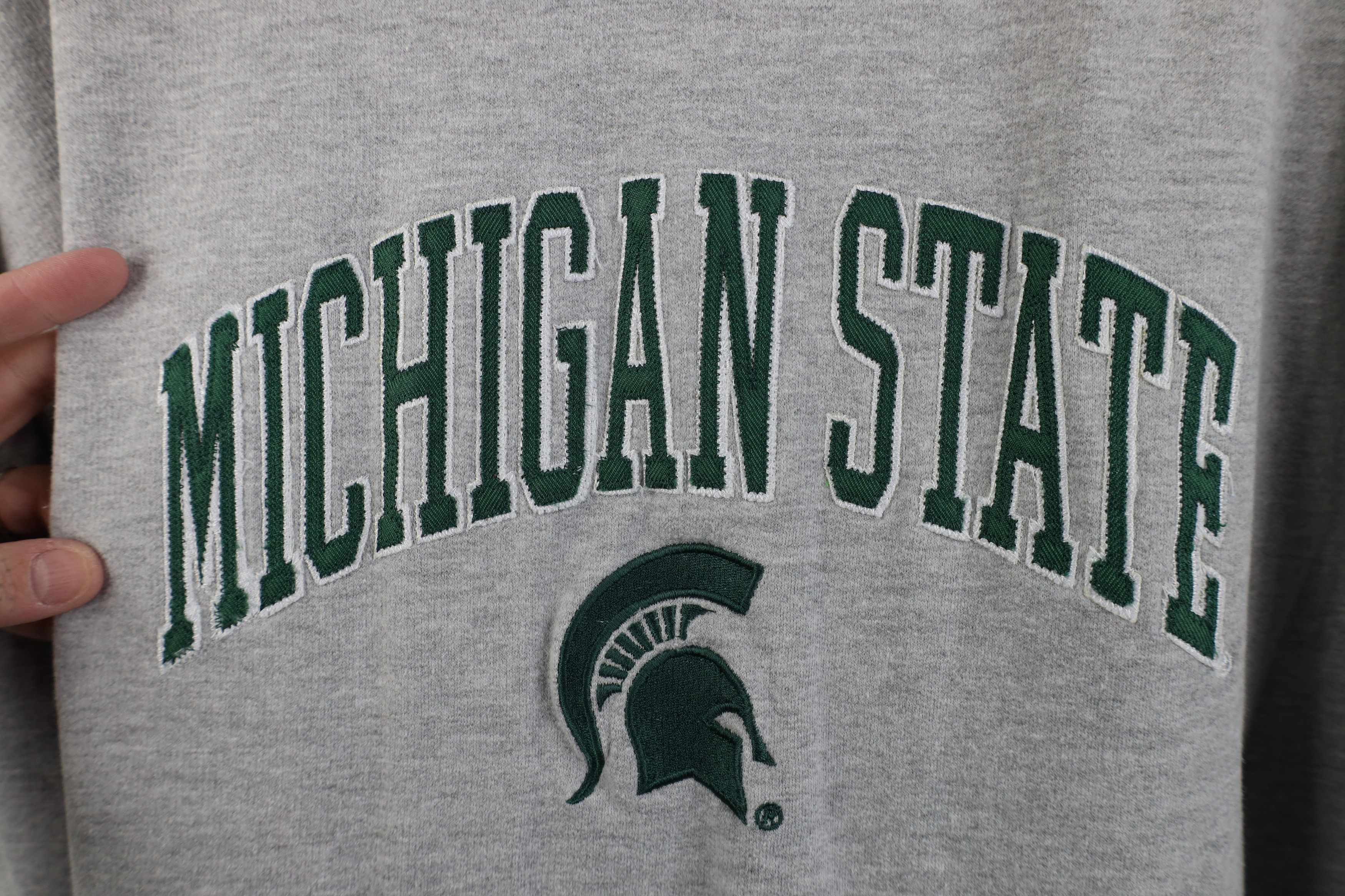 Vintage Vintage 90s Y2K Michigan State University Hoodie Sweatshirt Size US XL / EU 56 / 4 - 4 Thumbnail