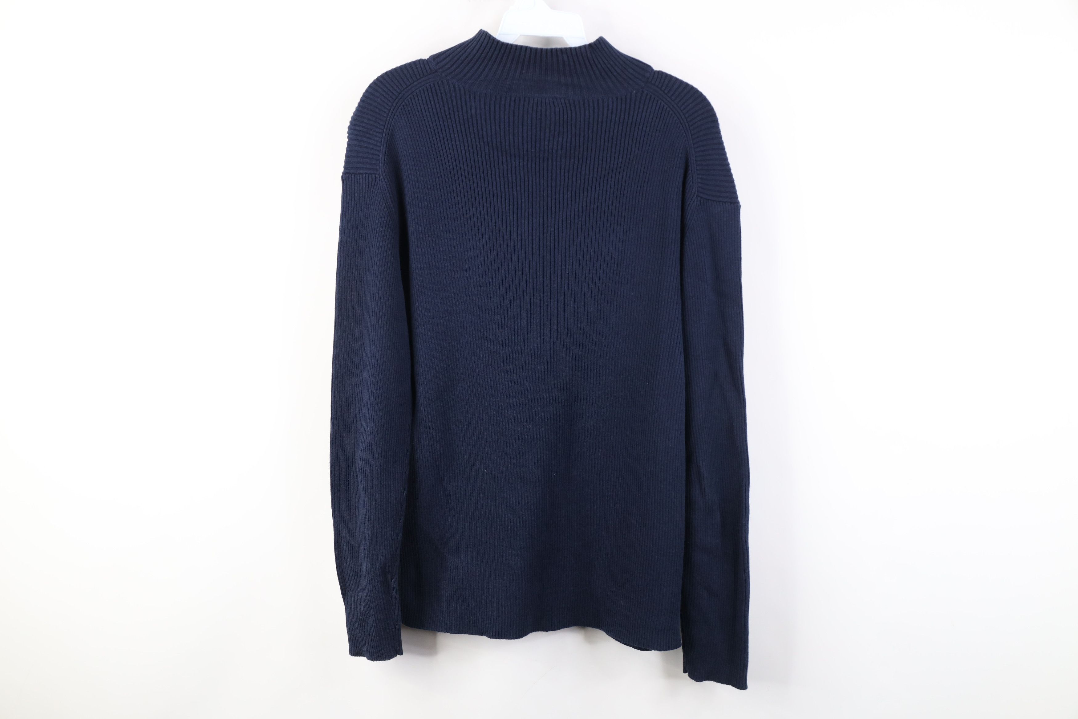 Ralph Lauren Vintage 90s Y2K Ralph Lauren Ribbed Knit Mock Neck Sweater Size L / US 10 / IT 46 - 11 Thumbnail