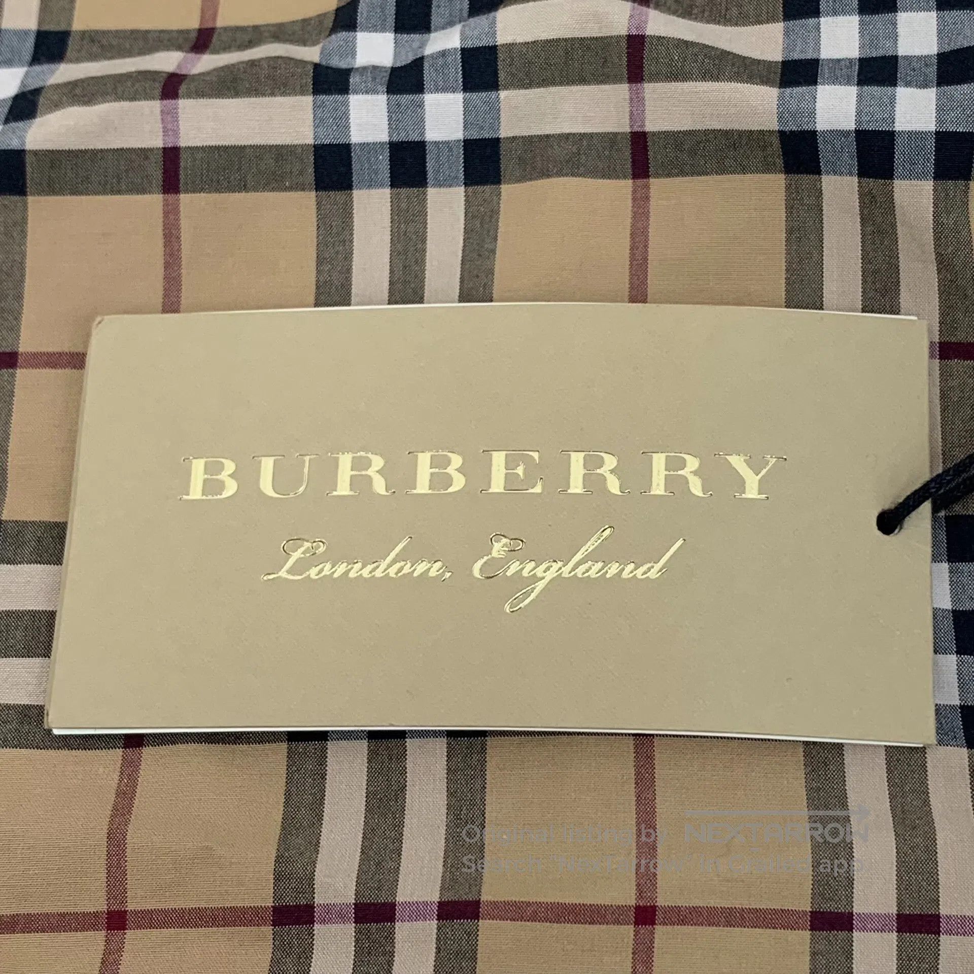 Burberry Burberry Brown Classic Plaid Design Cotton Lapel Single-Br Size US L / EU 52-54 / 3 - 6 Thumbnail