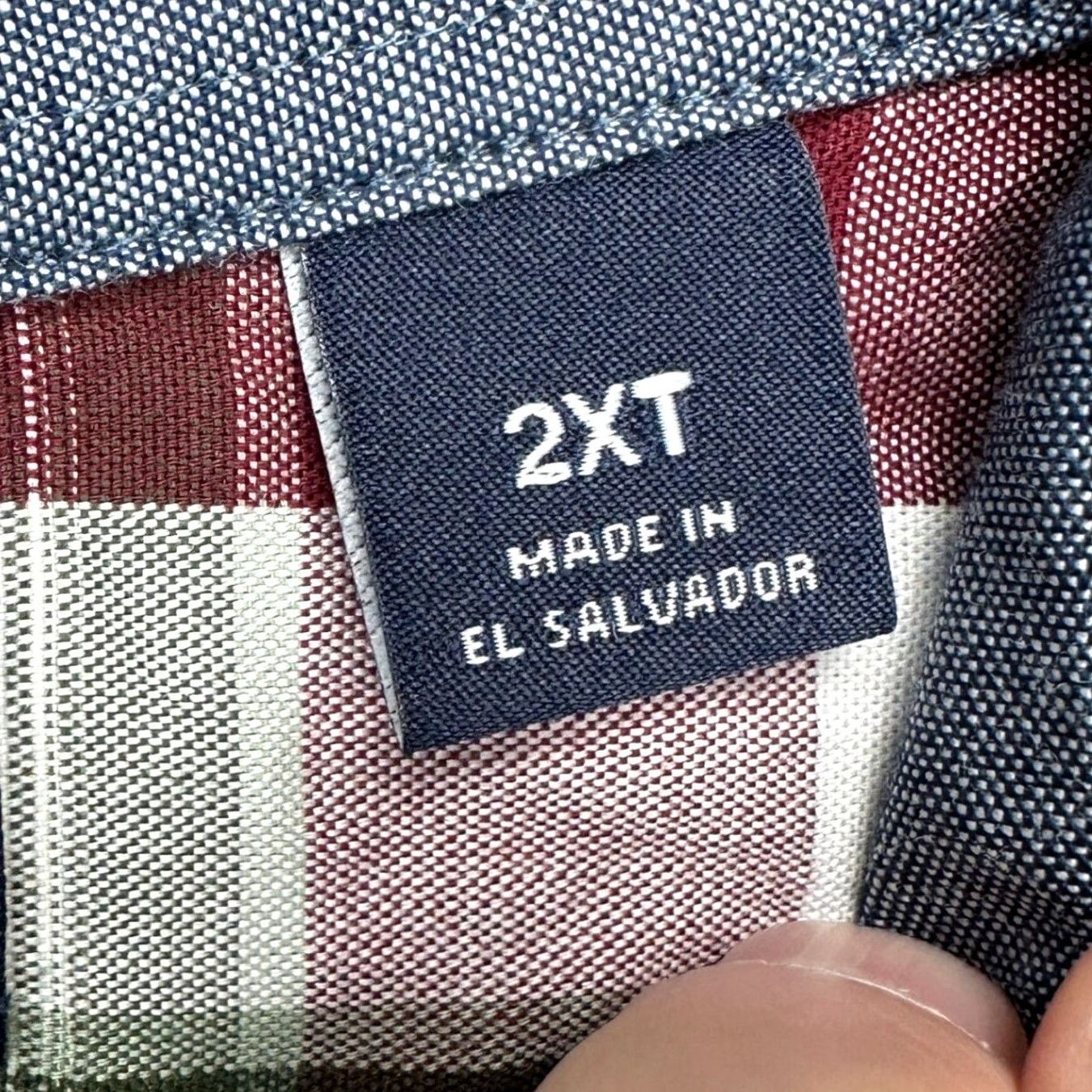 Roundtree & Yorke Roundtree & Yorke Casuals Mens Button-Down Shirt 2XT Tall Plaid Red Green Cotton Microfiber Button-Up Shirt Mens 2XT Tall Plaid Red Green Casuals Size US XXL / EU 58 / 5 - 5 Thumbnail