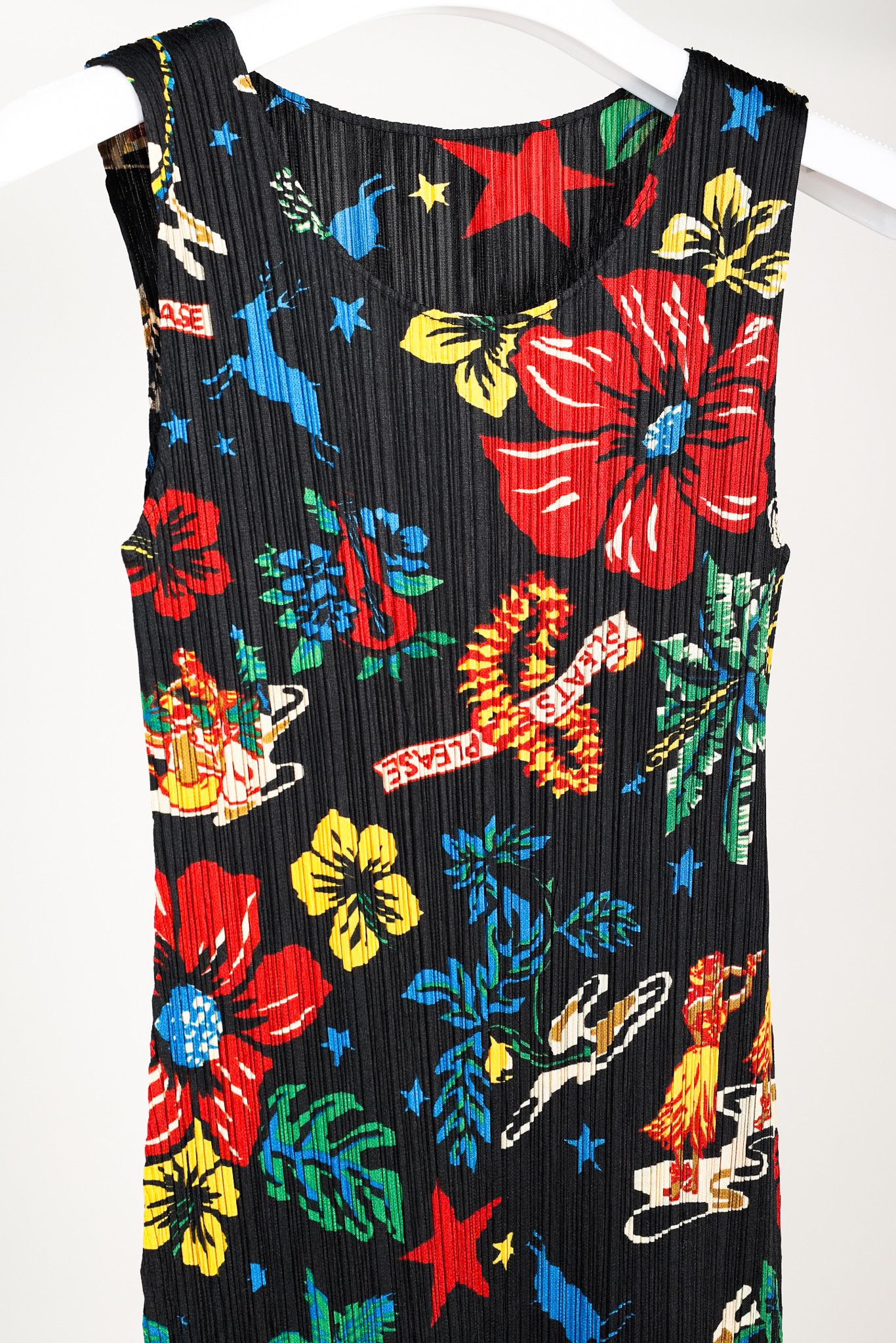 Pleats Please Issey Miyake Pleats Please Issey Miyake Hawaii Fringe Sleeveless Dress Size XL / US 12-14 / IT 48-50 - 3 Thumbnail