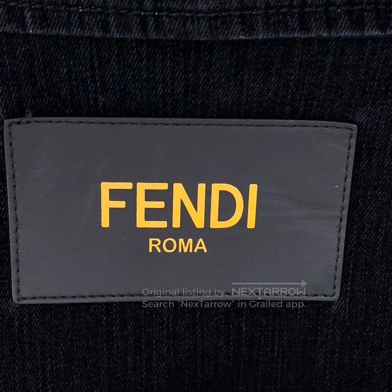 Fendi Fendi Black logo lettering lapel jacket Size US M / EU 48-50 / 2 - 6 Thumbnail