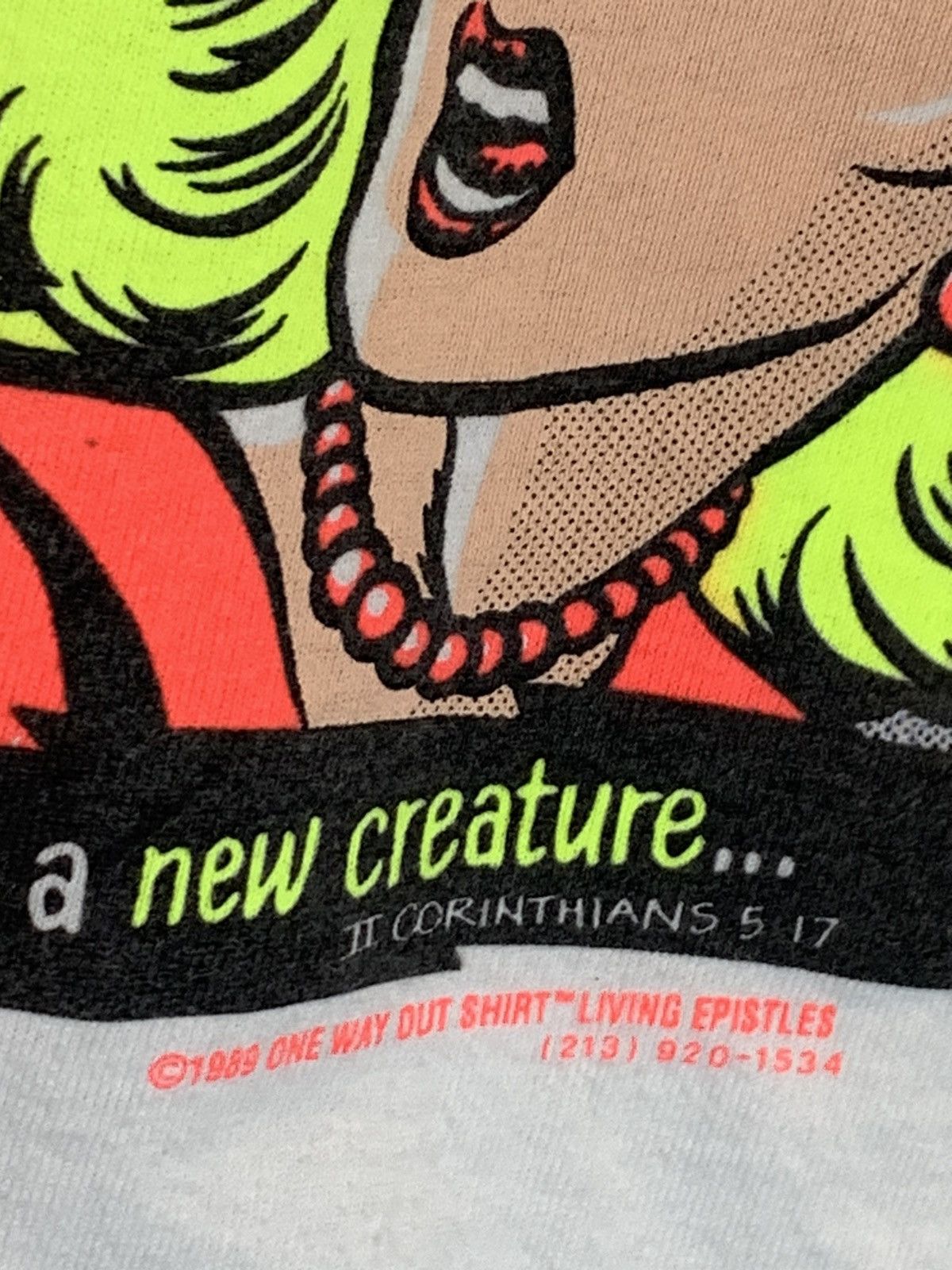 Vintage RARE* Vintage 80’s Jesus Living Epistles Invasion Art Shirt Size US L / EU 52-54 / 3 - 3 Thumbnail