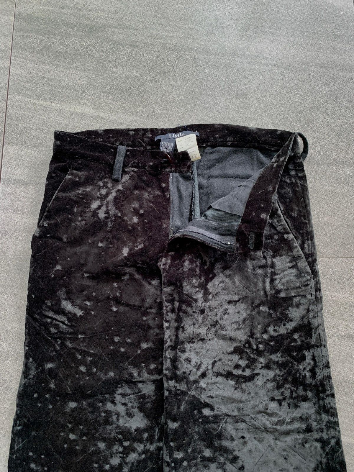 Yohji Yamamoto Velvet Patterned Trousers Size US 29 - 4 Thumbnail