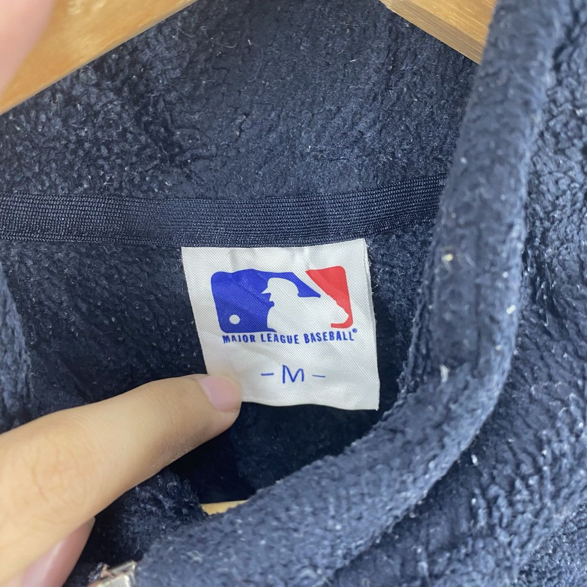 MLB Vintage MLB NEW YORK Yankees Quarter Zip Fleece Jacket Size US M / EU 48-50 / 2 - 10 Thumbnail