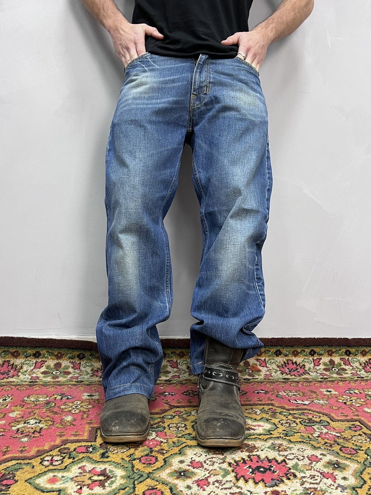 Diesel SALE💣💣 VTG Balenciaga Style Diesel Baggy Washed Jeans y2k Size US 30 / EU 46 - 6 Thumbnail