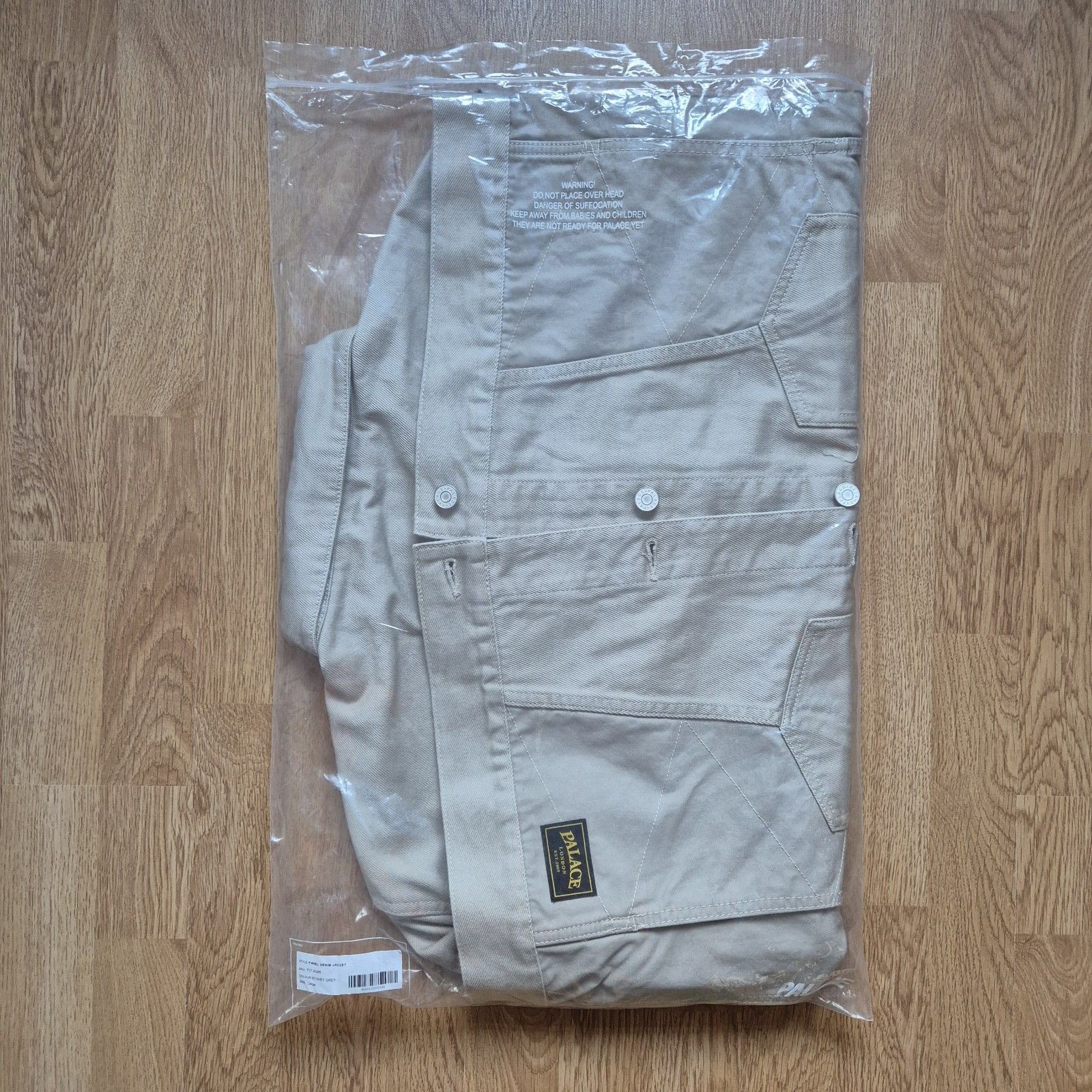 Palace Palace Panel Denim Jacket Stoney Grey Large Brand New FW24 Size US L / EU 52-54 / 3 - 8 Thumbnail