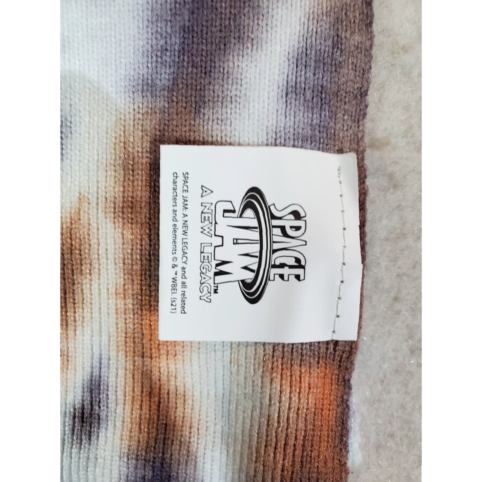 Logo 7 VINTAGE? No, not vintage. The item is NWT Space Jam A New Legacy SCARF - Tie Dye with Fringe & Embroidered Logo Size ONE SIZE - 8 Thumbnail