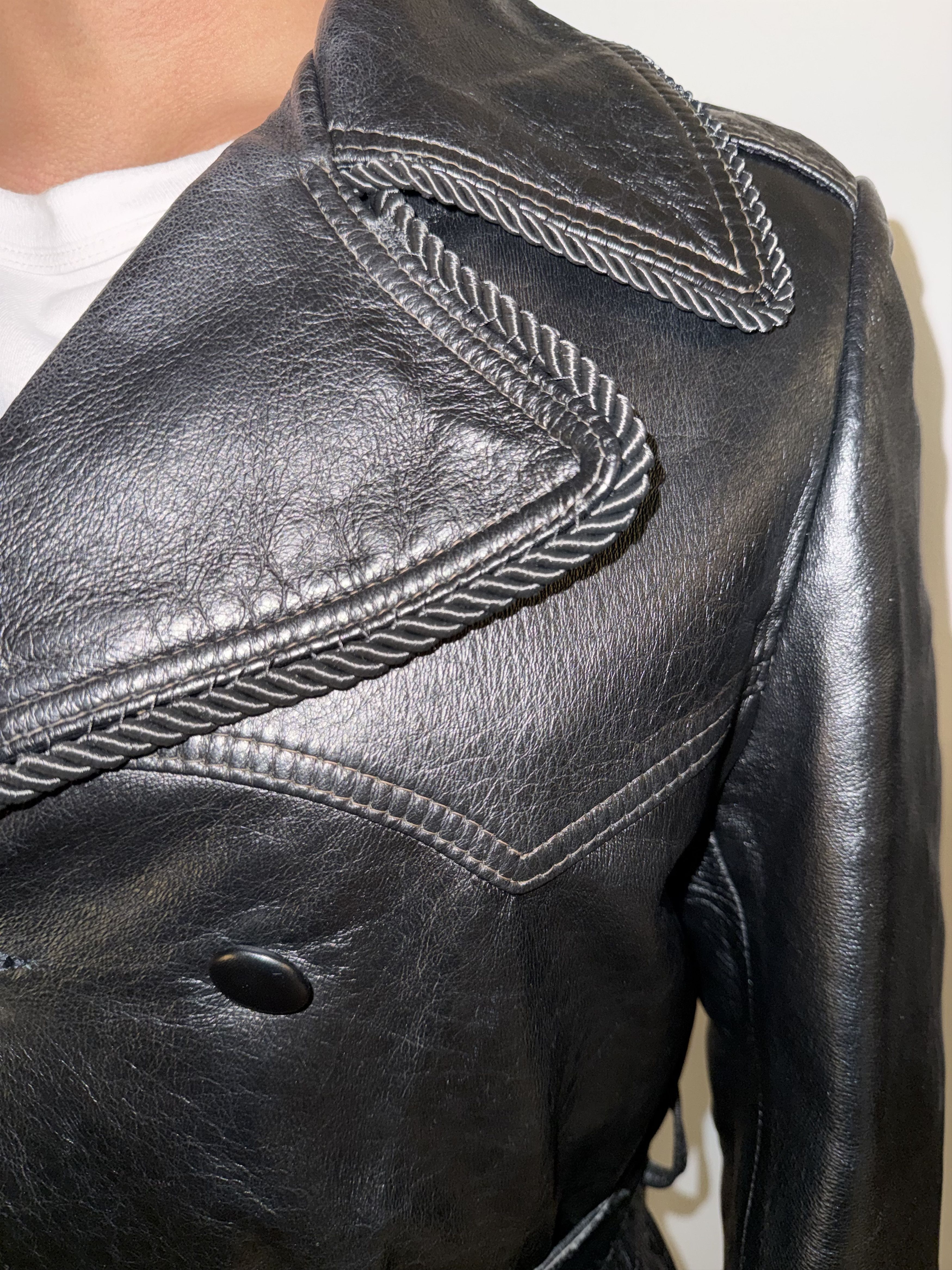 Kody Phillips Leather Trench Coat Size US M / EU 48-50 / 2 - 7 Thumbnail