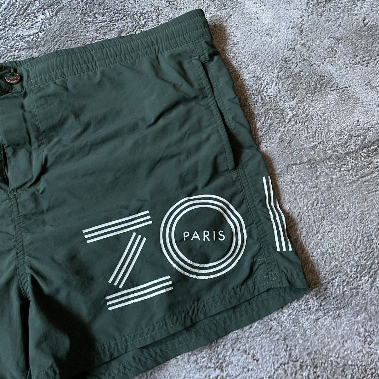 Vintage Vintage Y2K Kenzo Baggy Cargo Shorts Streetwear Green 31 Size US 31 - 3 Thumbnail