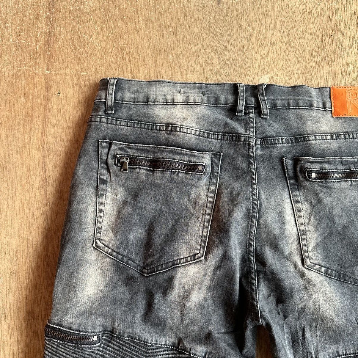 Japanese Brand W38 UBUNTU JAPAN MULTIZIPPER JEANS VINTAGE CROPPED PANT Size US 38 / EU 54 - 13 Thumbnail