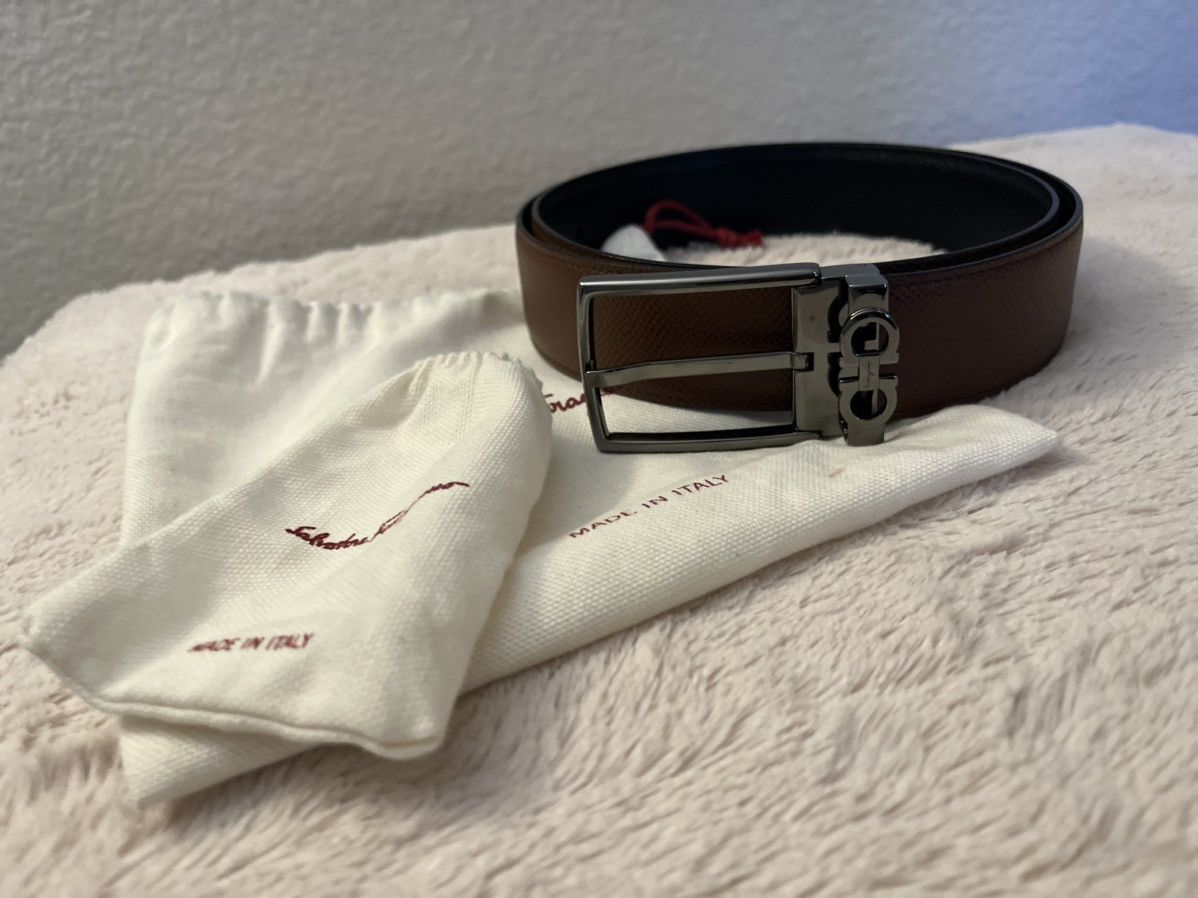 Salvatore Ferragamo Ferragamo Gancini Keeper Belt 34 in / Brown – Never Used Size 34 - 1 Thumbnail