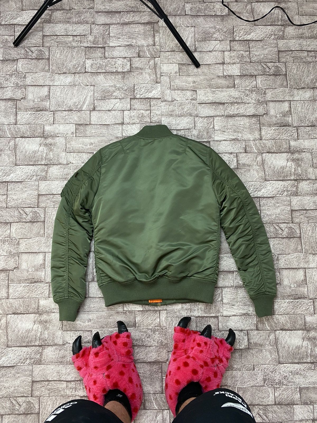 Alpha Industries × Vintage Olive Alpha Industries Bomber Jacket Khaki Size US S / EU 44-46 / 1 - 21 Thumbnail