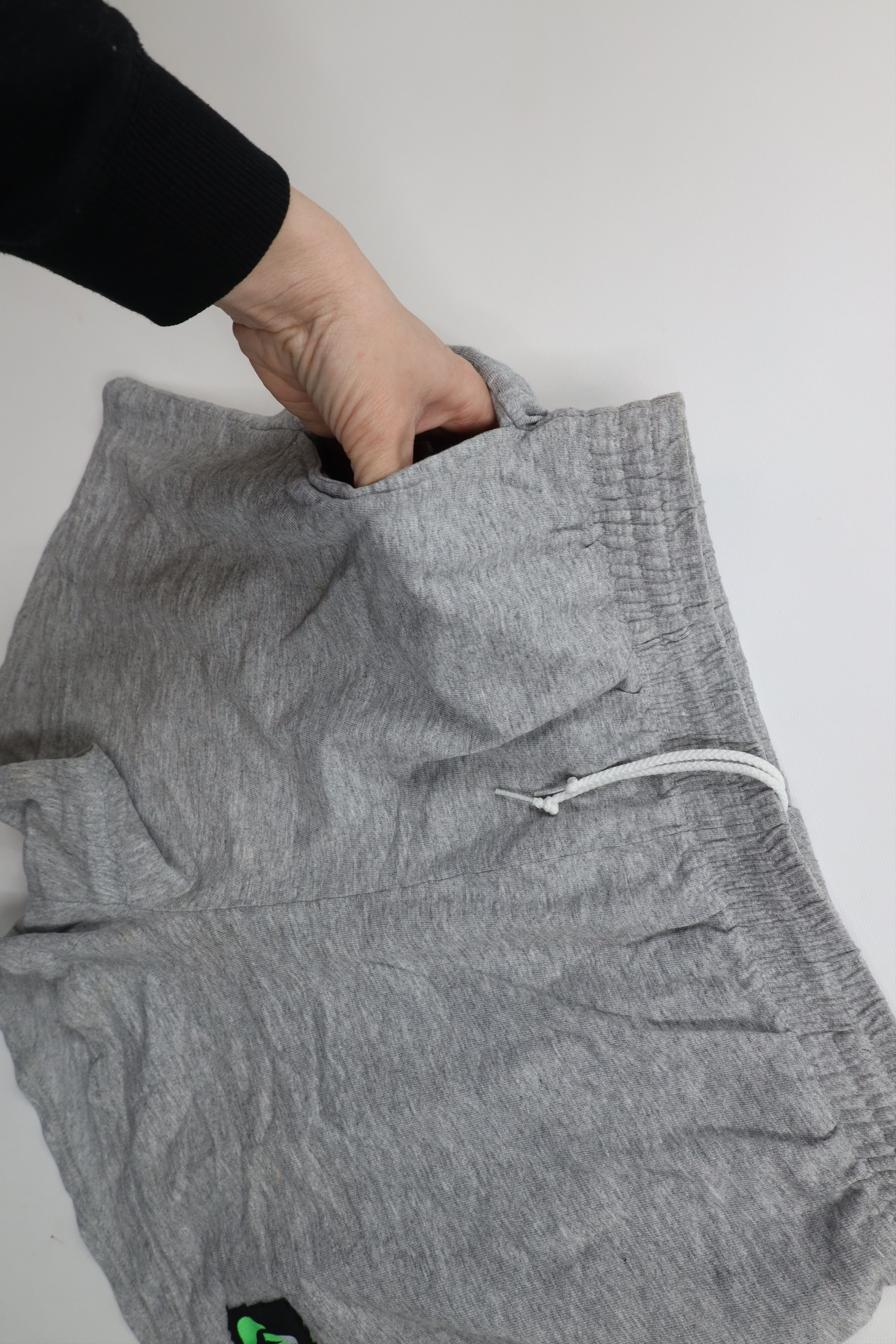 Nike × Vintage Vintage 90s Nike Box Logo Above Knee Shorts Heather Gray USA Size US 36 / EU 52 - 6 Thumbnail