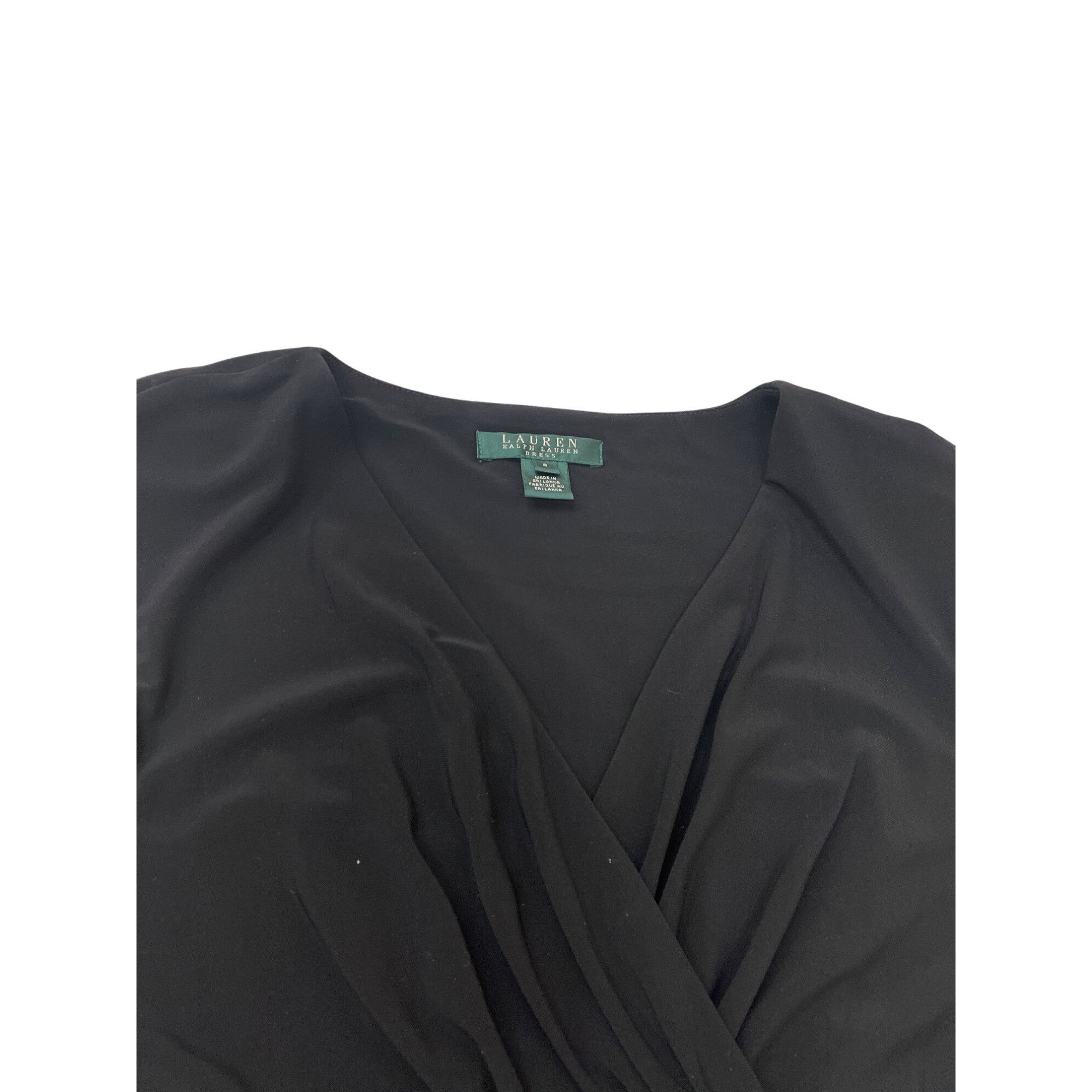 Lauren Ralph Lauren Lauren Ralph Lauren Womens Black Midi Cocktail Party Dress S Size M / US 6-8 / IT 42-44 - 5 Thumbnail