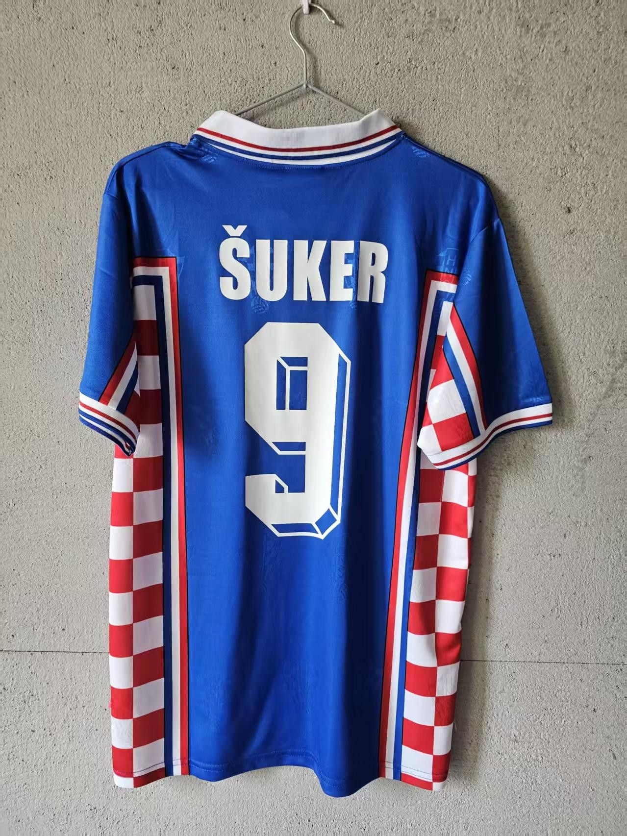 1998 Croatia 9 Davor Šuker Jersey Home