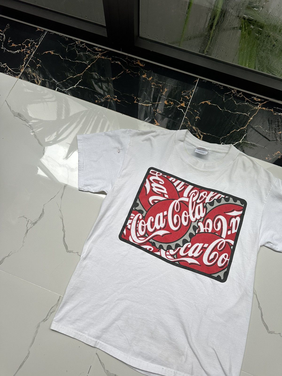 Coca Cola × Vintage 00s COCA COLA VINTAGE BIG LOGO STREETWEAR T-SHIRT Size US M / EU 48-50 / 2 - 3 Thumbnail