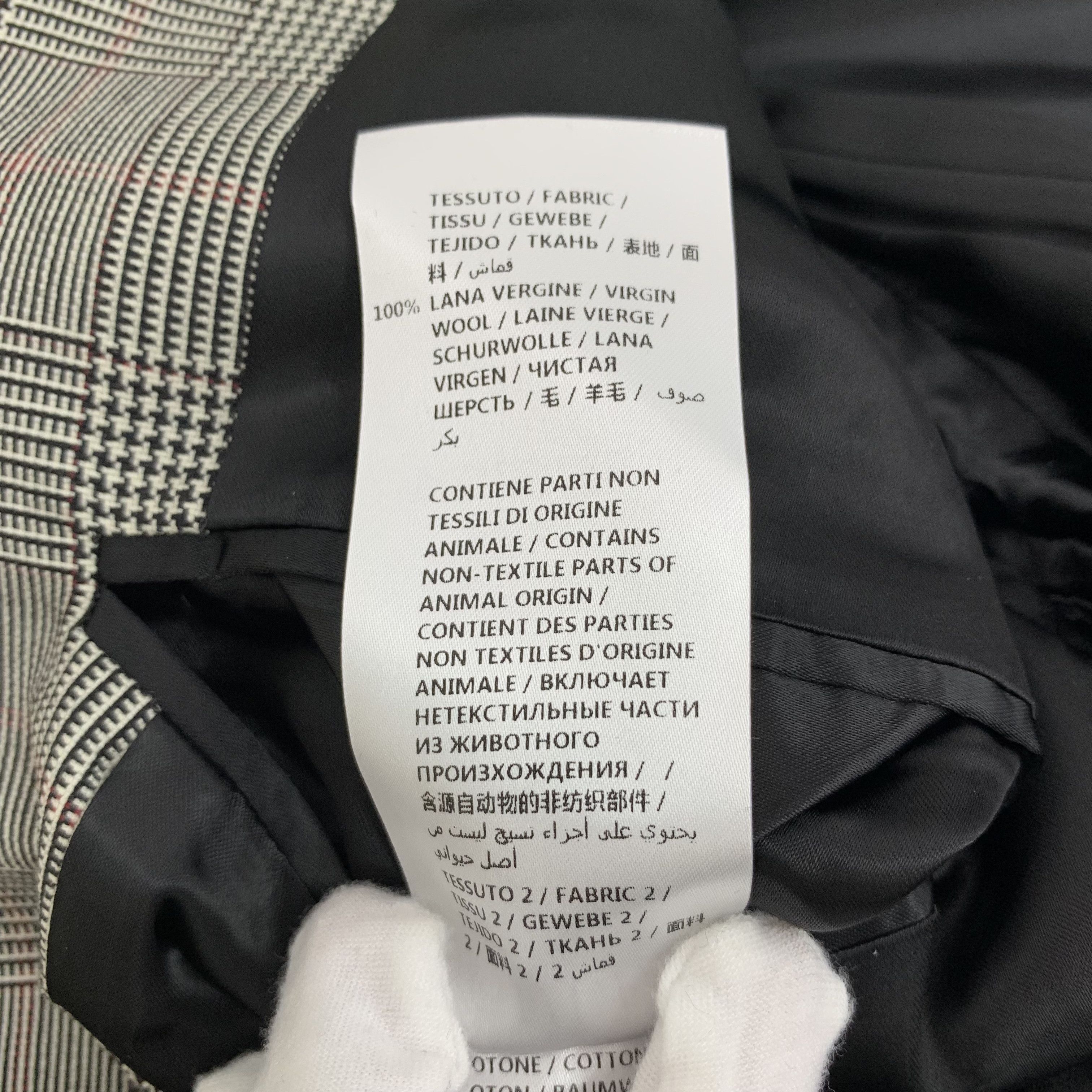Alexander McQueen Alexander McQueen Grey Plaid Wool Coat (50 L) Size L / US 10 / IT 46 - 3 Thumbnail