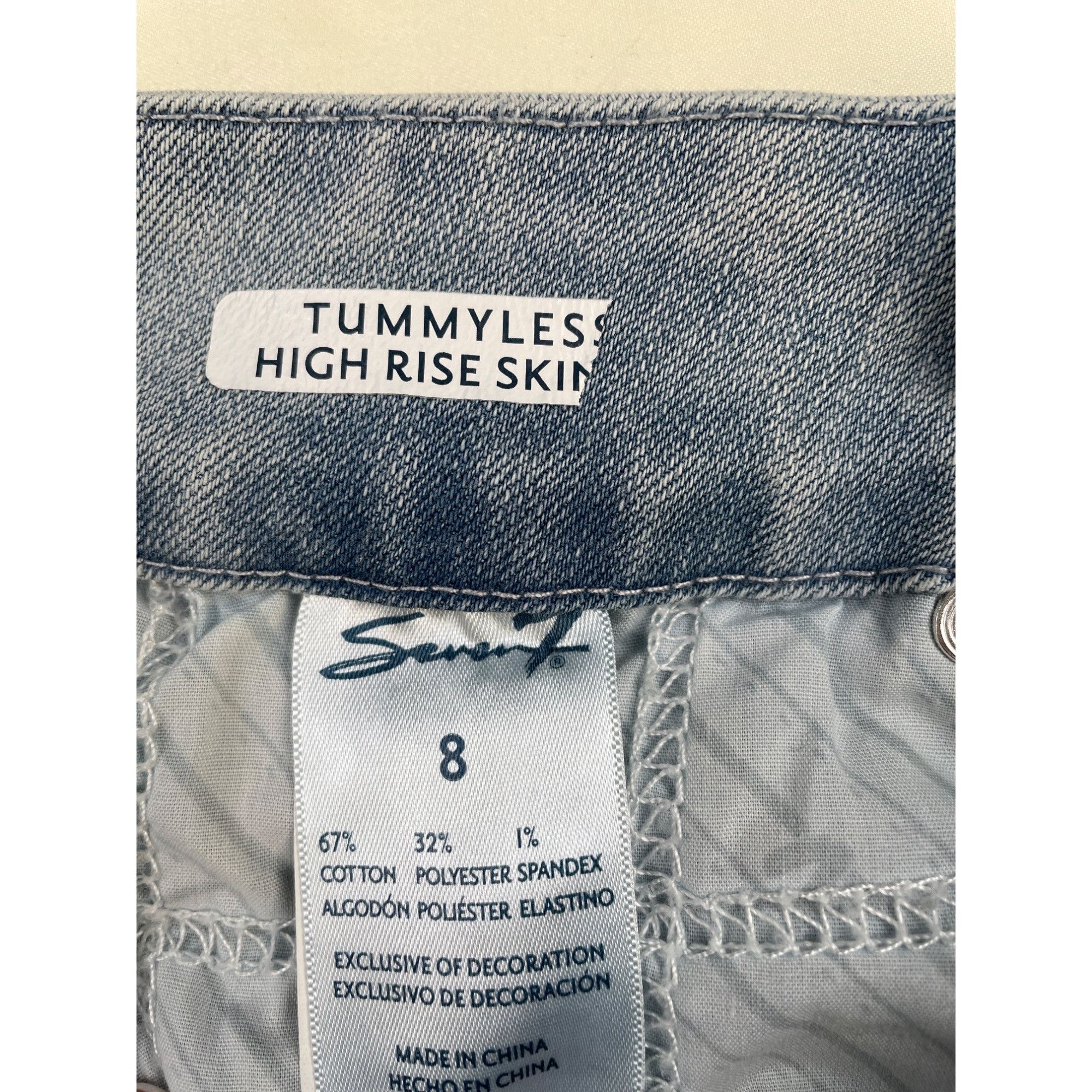 Other Seven7 Women's Light Blue Jeans Tummyless High Rise Size 8x2 Size 30" / US 8 / IT 44 - 6 Thumbnail