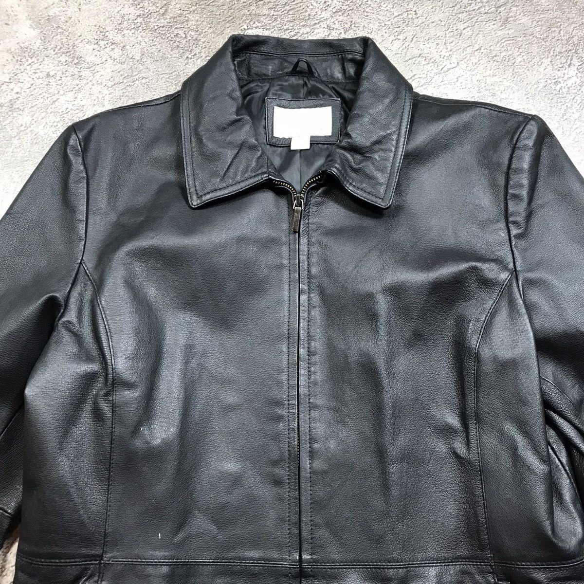 If Six Was Nine VINTAGE Y2K LEATHER JACKET JAPAN CASUAL STREETWEAR 90s Size L / US 10 / IT 46 - 3 Thumbnail