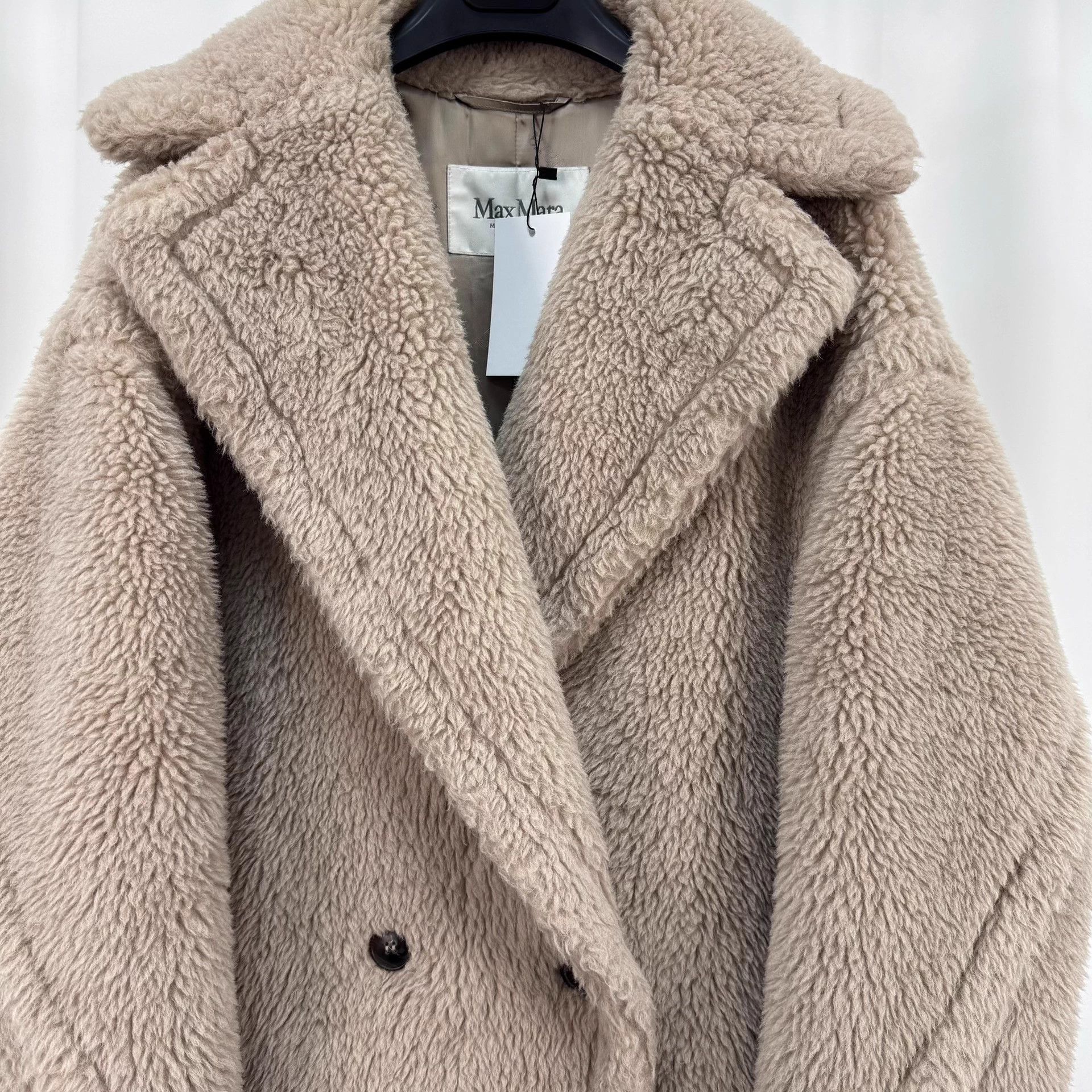 Max Mara Maxmara Sand Teddy Coat S MINT Size S / US 4 / IT 40 - 3 Thumbnail